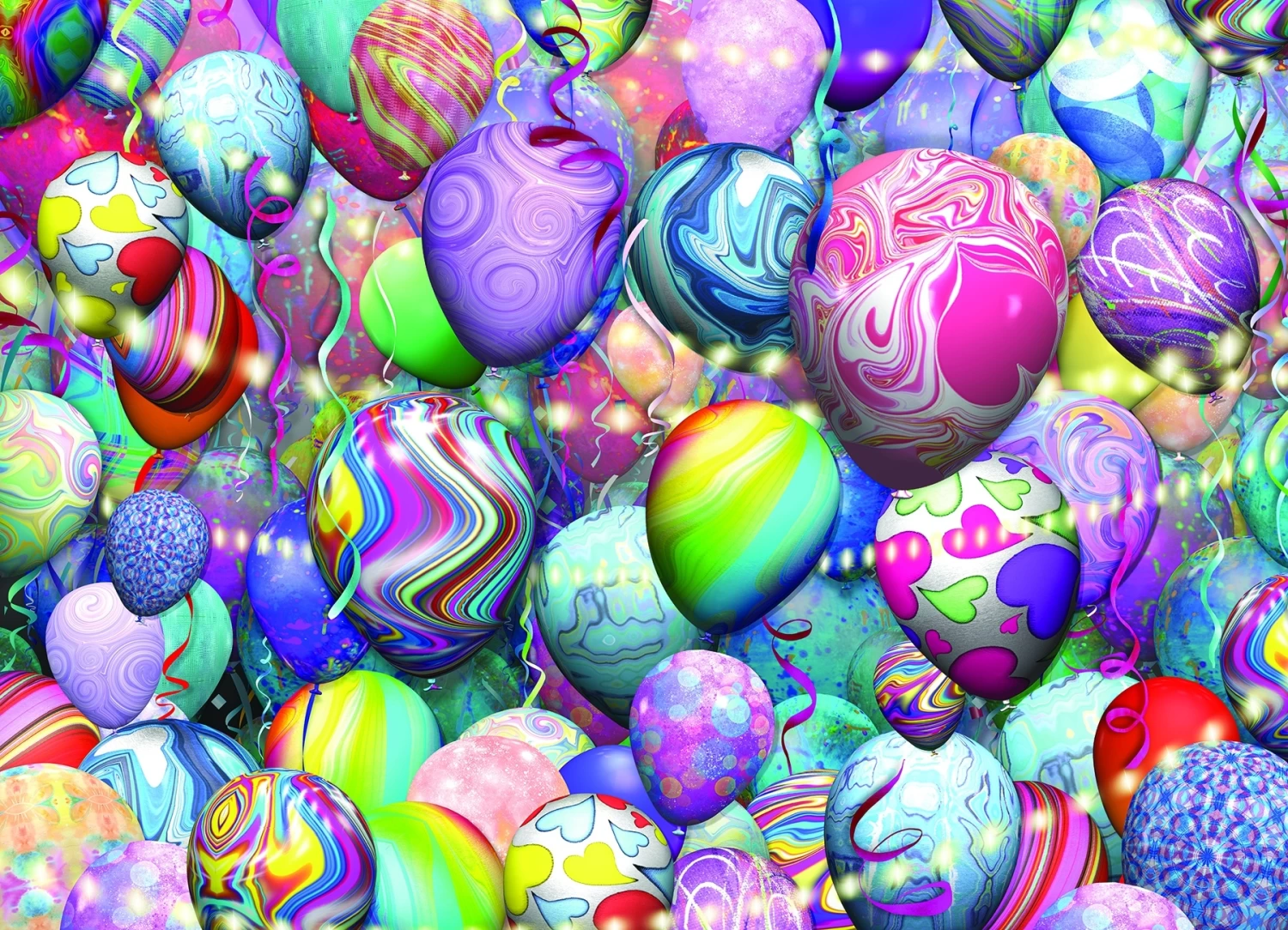 Cobble Hill Puzzel - Party Balloons 500 Stukjes 1 Cobble Hill Puzzel - Party Balloons 500 Stukjes