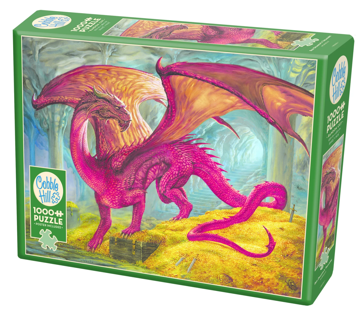 Cobble Hill Puzzel - Red Dragon Treasure 1000 Stukjes 2 Cobble Hill Puzzel - Red Dragon Treasure 1000 Stukjes - Afbeelding 2