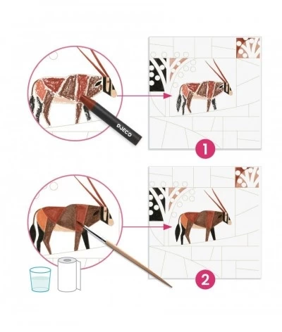 Djeco Aquarel - Woestijn - Inspired By Paul Klee - DJ09373 3 Djeco Aquarel - Woestijn - Inspired By Paul Klee - DJ09373 - Afbeelding 3