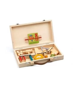 Djeco Gereedschapskoffer - Super Bricolo - DJ06500 -Kinderspeelgoed djeco djeco gereedschapskoffer super bricolo dj065 3