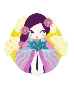 Djeco Glitterschilderijen - Onnanoko - DJ09523 6 Djeco Glitterschilderijen - Onnanoko - DJ09523 -Kinderspeelgoed djeco djeco glitterschilderijen onnanoko dj09523 2