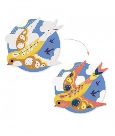 Djeco Glitterschilderijen - Paradijsvogel - DJ09522 2 Djeco Glitterschilderijen - Paradijsvogel - DJ09522 - Afbeelding 2