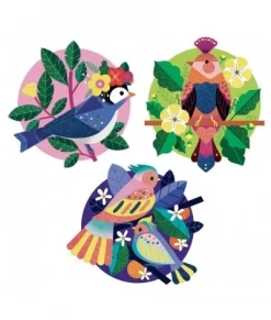 Djeco Glitterschilderijen - Paradijsvogel - DJ09522 6 Djeco Glitterschilderijen - Paradijsvogel - DJ09522 -Kinderspeelgoed djeco djeco glitterschilderijen paradijsvogel dj09 2