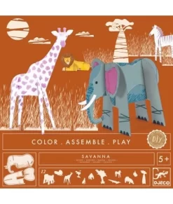 Djeco Kleur, Bouw & Speel - Savanne - DJ08003
