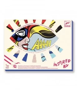 Djeco Kleuren En Krassen - Superheroes - Inspired By Roy Lichtenstein - DJ09376