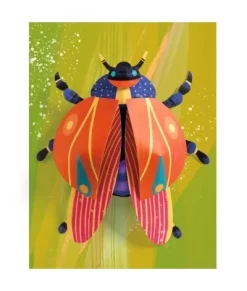 Djeco Knutselset - 3D Insecten Vouwen - DJ09449 -Kinderspeelgoed djeco djeco knutselset 3d insecten vouwen dj09449 2