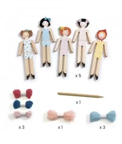 Djeco Knutselset - Zorgenpoppetjes DJ07953 -Kinderspeelgoed djeco djeco knutselset zorgenpoppetjes dj07953 3