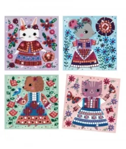 Djeco | Mozaïek Schattige Huisdieren | DJ09425 -Kinderspeelgoed djeco djeco mozaiek schattige huisdieren dj09425 3