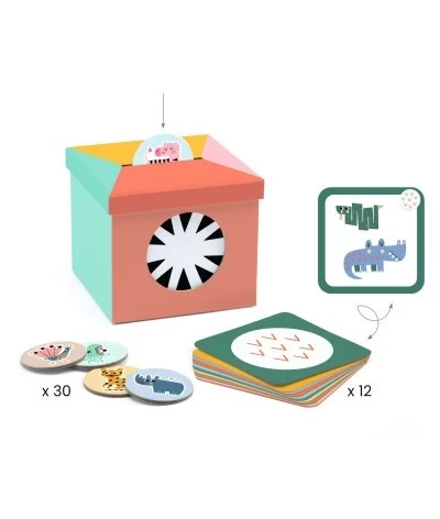 Djeco Observatie En Sorteerspel - Kioukoi Dieren - DJ08145 2 Djeco Observatie En Sorteerspel - Kioukoi Dieren - DJ08145 - Afbeelding 2