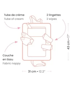 Djeco Poppen Verschoonmat - Pink Peak - DJ07850 5 Djeco Poppen Verschoonmat - Pink Peak - DJ07850 -Kinderspeelgoed djeco djeco poppen verschoonmat pink peak dj07850 2