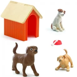 Djeco Poppenhuis Honden Met Hondenhok - Set Van 3 DJ07818