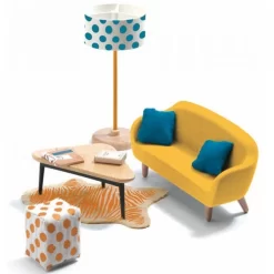 Djeco Poppenhuis Inrichting Woonkamer DJ07822