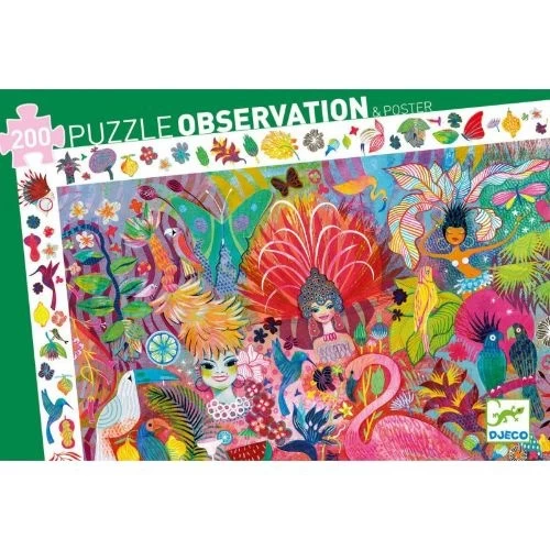 Djeco Puzzel Carnaval In Rio 200 Stukjes 2 Djeco Puzzel Carnaval In Rio 200 Stukjes - Afbeelding 2