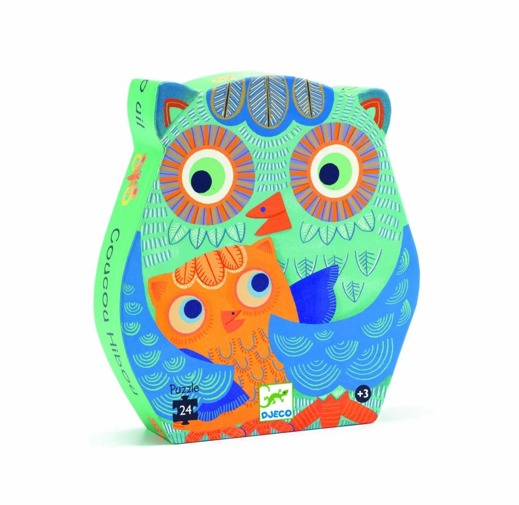 Djeco Puzzel Uil 1 Djeco Puzzel Uil