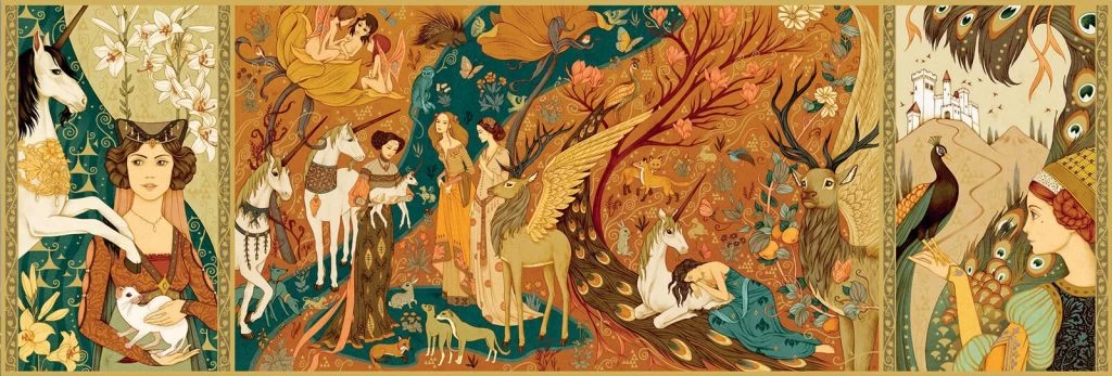 Djeco Puzzel Unicorn Garden DJ07624 1 Djeco Puzzel Unicorn Garden DJ07624