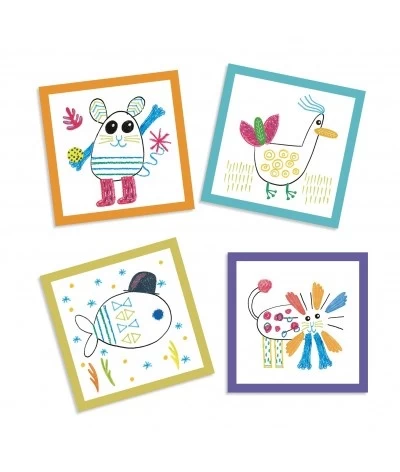 Djeco Samen Tekenen - Grappige Dieren DJ09291 4 Djeco Samen Tekenen - Grappige Dieren DJ09291 - Afbeelding 4