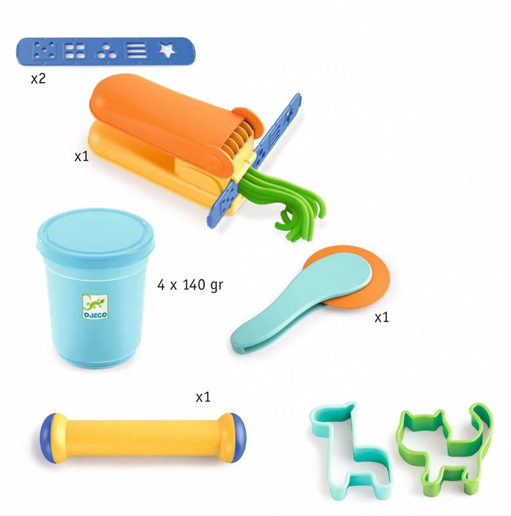 Djeco Startersset Boetseerklei DJ09020 2 Djeco Startersset Boetseerklei DJ09020 - Afbeelding 2