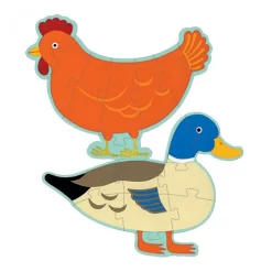 Djeco Vloerpuzzel Honoré En Vrienden -Kinderspeelgoed djeco djeco vloerpuzzel honore en vrienden 4