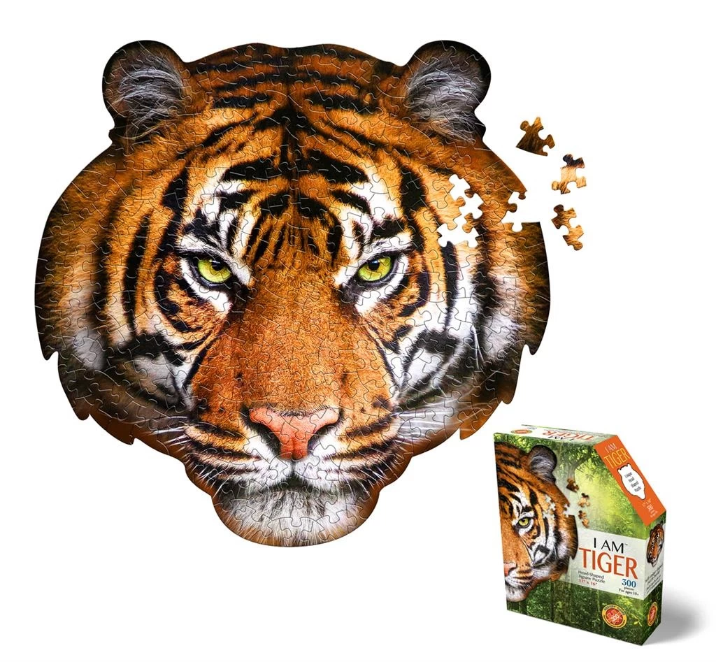Puzzel I AM Mini - Tijger 300 Stukjes 2 Puzzel I AM Mini - Tijger 300 Stukjes - Afbeelding 2