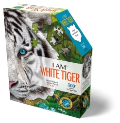 Puzzel I AM Mini - White Tiger 300 Stukjes -Kinderspeelgoed madd capp puzzel i am mini white tiger 300 stukjes 3
