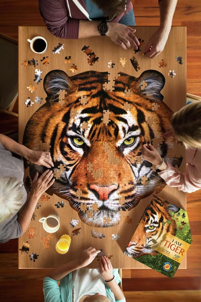 Puzzel I AM - Tijger 550 Stukjes 3 Puzzel I AM - Tijger 550 Stukjes - Afbeelding 3