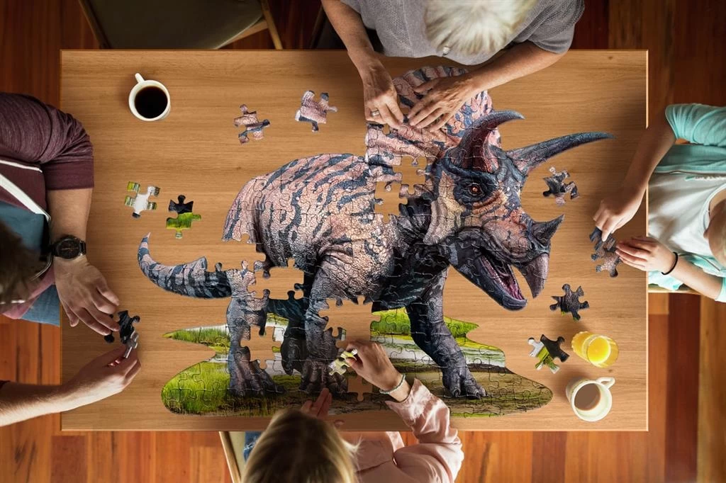 Puzzel I AM - Triceratops 100 Stukjes 3 Puzzel I AM - Triceratops 100 Stukjes - Afbeelding 3