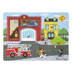Melissa & Doug Melissa And Doug Puzzel Met Geluid - Brandweer