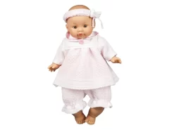 Paola Reina Pop Ameli Meisje Blank, Jurk Roze (32cm)