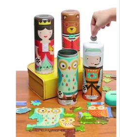 Petit Collage Prinsessenpuzzel In Spaarpot -Kinderspeelgoed petit collage petit collage prinsessenpuzzel in sp 2