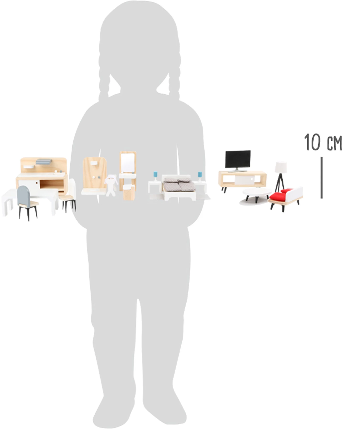 Small Foot Complete Set Poppenhuis Meubeltjes 6 Small Foot Complete Set Poppenhuis Meubeltjes - Afbeelding 6