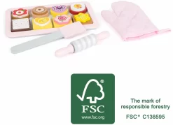 Small Foot Houten Bakset Koekjes 10 Small Foot Houten Bakset Koekjes -Kinderspeelgoed small foot houten bakset koekjes 4