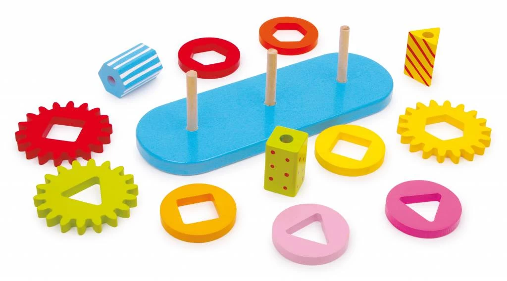 Small Foot Houten Motoriek Insteekspel 'Tandwiel' 2 Small Foot Houten Motoriek Insteekspel 'Tandwiel' - Afbeelding 2