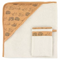 Trixie Baby Badcape Met Washandje 'Silly Sloth'