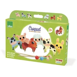 Vilac Croquet Boerderijdieren 4004 -Kinderspeelgoed vilac vilac croquet boerderijdieren 4004 2